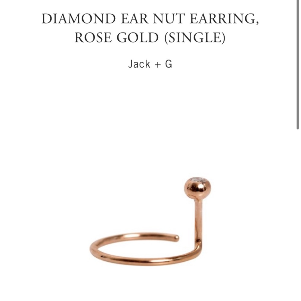 Diamond Ear Nut Rose Gold